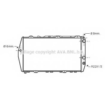 Радиатор охлаждения двигателя AVA QUALITY COOLING AI2019