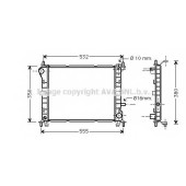 Радиатор охлаждения двигателя AVA QUALITY COOLING FD2263