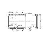 Радиатор охлаждения двигателя AVA QUALITY COOLING PE2235