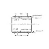 Радиатор охлаждения двигателя AVA QUALITY COOLING PE2300