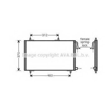 Конденсатор кондиционера AVA QUALITY COOLING PE5257