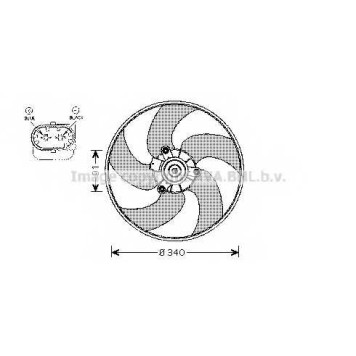 Вентилятор охлаждения двигателя AVA QUALITY COOLING PE7522