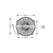 Вентилятор охлаждения двигателя AVA QUALITY COOLING PE7535
