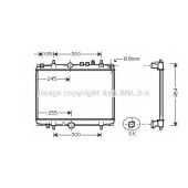 Радиатор охлаждения двигателя AVA QUALITY COOLING PEA2208