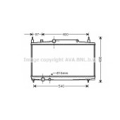 Радиатор охлаждения двигателя AVA QUALITY COOLING PEA2230