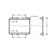 Радиатор охлаждения двигателя AVA QUALITY COOLING PEA2330