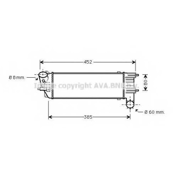 Интеркулер AVA QUALITY COOLING PEA4204