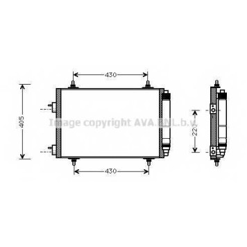 Конденсатор кондиционера AVA QUALITY COOLING PEA5209D