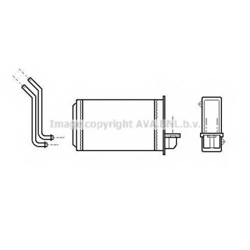 Радиатор отопления салона AVA QUALITY COOLING PEA6088