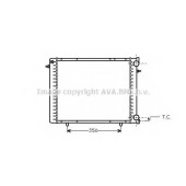 Радиатор охлаждения двигателя AVA QUALITY COOLING RT2045