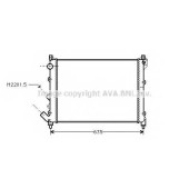 Радиатор охлаждения двигателя AVA QUALITY COOLING RT2164