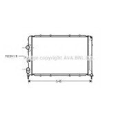 Радиатор охлаждения двигателя AVA QUALITY COOLING RT2203