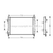 Радиатор охлаждения двигателя AVA QUALITY COOLING RT2233