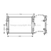 Радиатор охлаждения двигателя AVA QUALITY COOLING RT2306