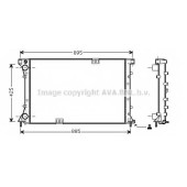 Радиатор охлаждения двигателя AVA QUALITY COOLING RT2313