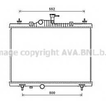 Радиатор охлаждения двигателя AVA QUALITY COOLING RT2603