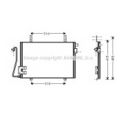 Конденсатор кондиционера AVA QUALITY COOLING RT5221