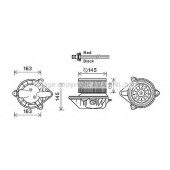 Электродвигатель вентиляции салона AVA QUALITY COOLING RT8583
