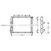 Радиатор охлаждения двигателя AVA QUALITY COOLING RTA2215