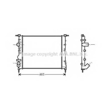Радиатор охлаждения двигателя AVA QUALITY COOLING RTA2218