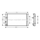 Радиатор охлаждения двигателя AVA QUALITY COOLING RTA2276
