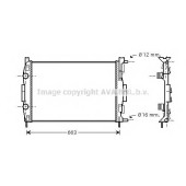 Радиатор охлаждения двигателя AVA QUALITY COOLING RTA2308
