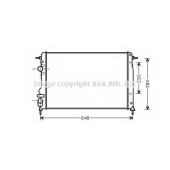 Радиатор охлаждения двигателя AVA QUALITY COOLING RTA2312