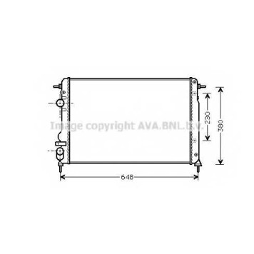 Радиатор охлаждения двигателя AVA QUALITY COOLING RTA2312