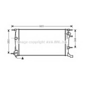 Радиатор охлаждения двигателя AVA QUALITY COOLING RTA2409