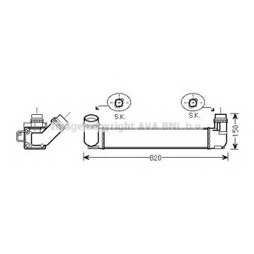 Интеркулер AVA QUALITY COOLING RTA4412