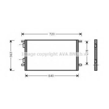 Конденсатор кондиционера AVA QUALITY COOLING RTA5253