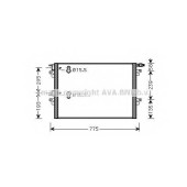 Конденсатор кондиционера AVA QUALITY COOLING RTA5382