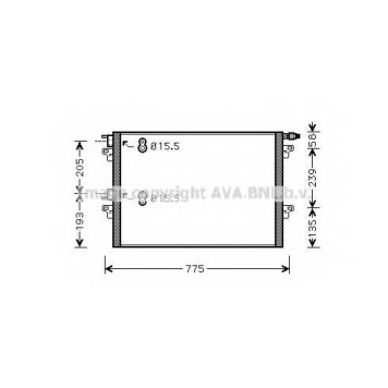 Конденсатор кондиционера AVA QUALITY COOLING RTA5382