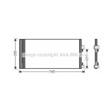 Конденсатор кондиционера AVA QUALITY COOLING RTA5430D