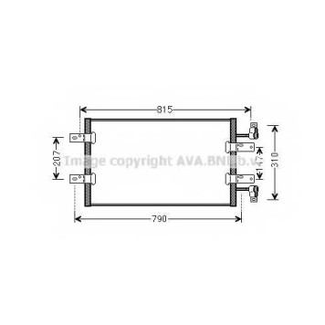 Конденсатор кондиционера AVA QUALITY COOLING RTA5451