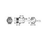 Компрессор кондиционера для RENAULT GRAND SCENIC, MEGANE, SCENIC <b>AVA QUALITY COOLING RTAK103</b>