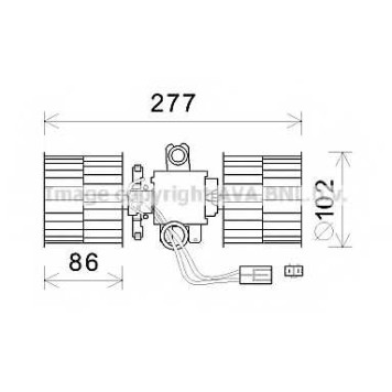 Электродвигатель вентиляции салона AVA QUALITY COOLING SA8022