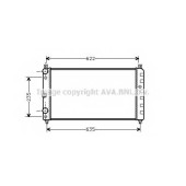 Радиатор охлаждения двигателя AVA QUALITY COOLING SAA2003