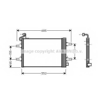 Конденсатор кондиционера AVA QUALITY COOLING SAA5007D