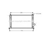 Радиатор охлаждения двигателя AVA QUALITY COOLING SB2035