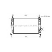 Радиатор охлаждения двигателя AVA QUALITY COOLING SB2036