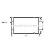 Радиатор охлаждения двигателя AVA QUALITY COOLING ST2021