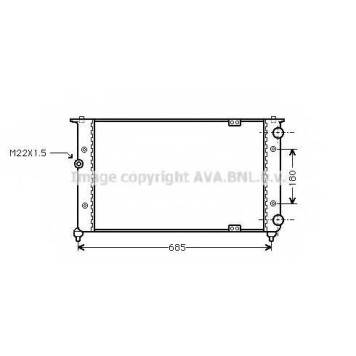 Радиатор охлаждения двигателя AVA QUALITY COOLING ST2021