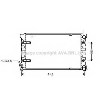 Радиатор охлаждения двигателя AVA QUALITY COOLING STA2019