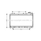 Радиатор охлаждения двигателя AVA QUALITY COOLING SU2015