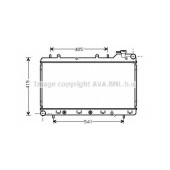 Радиатор охлаждения двигателя AVA QUALITY COOLING SU2016