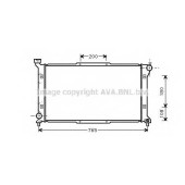 Радиатор охлаждения двигателя AVA QUALITY COOLING SU2036