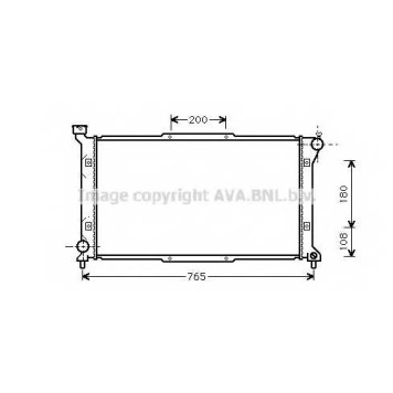 Радиатор охлаждения двигателя AVA QUALITY COOLING SU2036