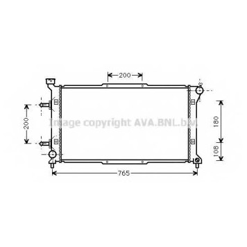 Радиатор охлаждения двигателя AVA QUALITY COOLING SU2037