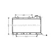 Радиатор охлаждения двигателя AVA QUALITY COOLING SU2045